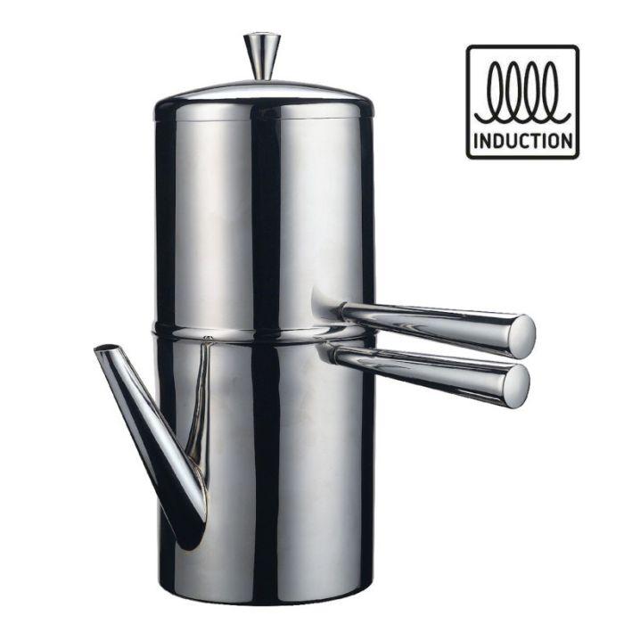 Caffettiera Napoletana ad induzione in acciaio inox 18/10 tazze 6